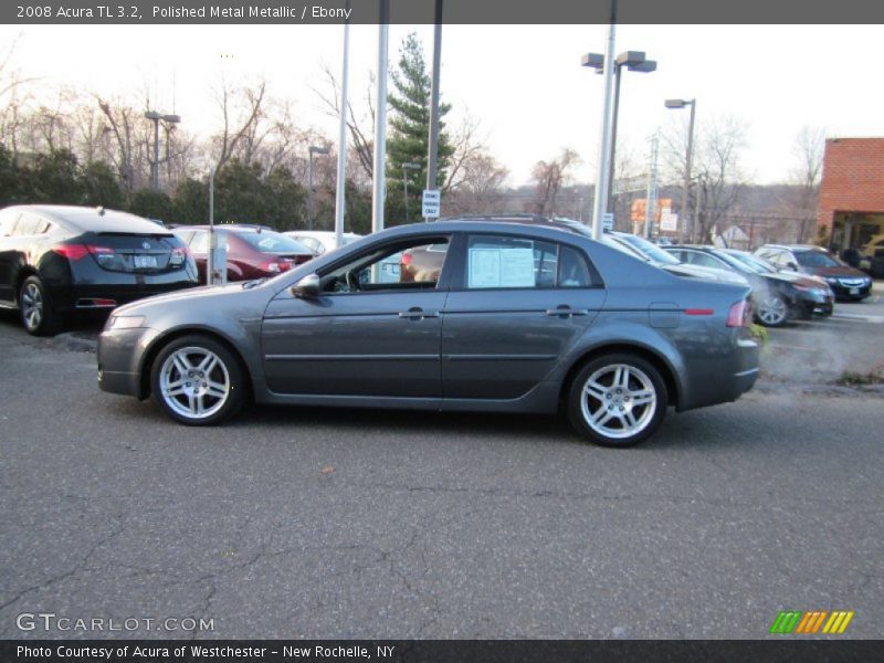 Polished Metal Metallic / Ebony 2008 Acura TL 3.2