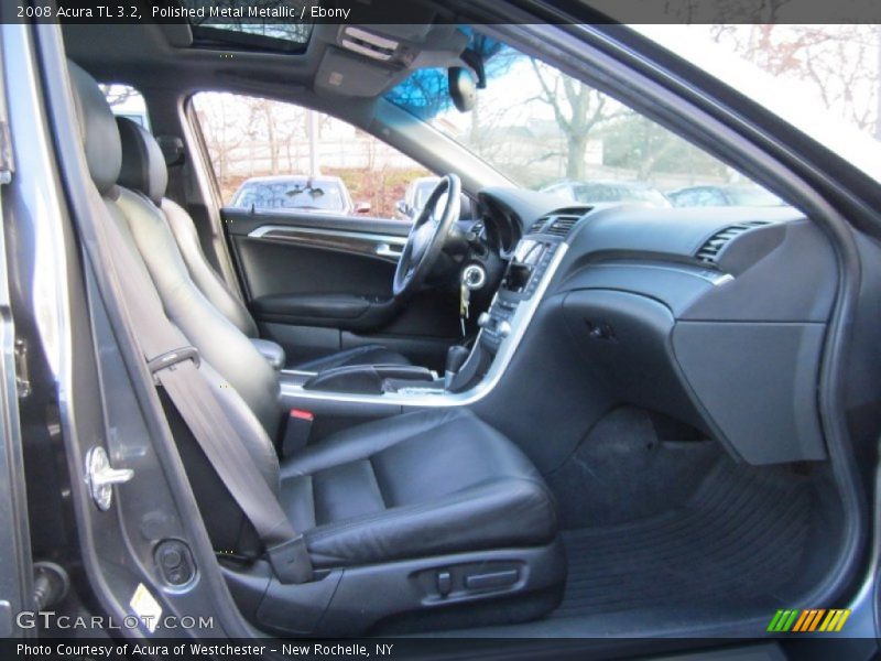 Polished Metal Metallic / Ebony 2008 Acura TL 3.2