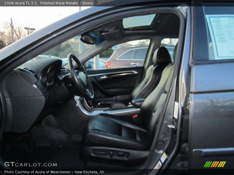 Polished Metal Metallic / Ebony 2008 Acura TL 3.2