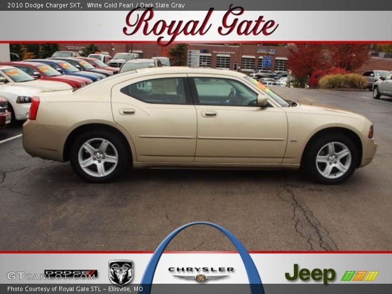 White Gold Pearl / Dark Slate Gray 2010 Dodge Charger SXT