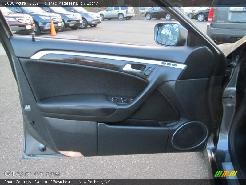 Polished Metal Metallic / Ebony 2008 Acura TL 3.2