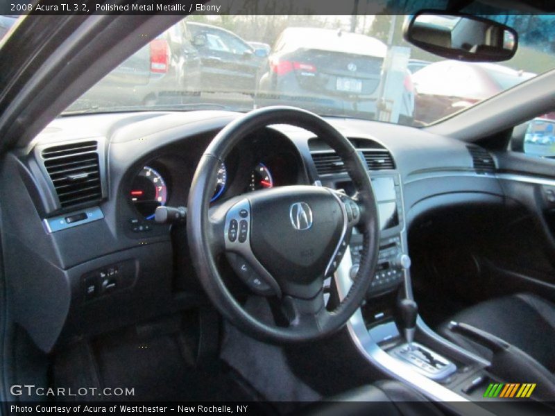Polished Metal Metallic / Ebony 2008 Acura TL 3.2
