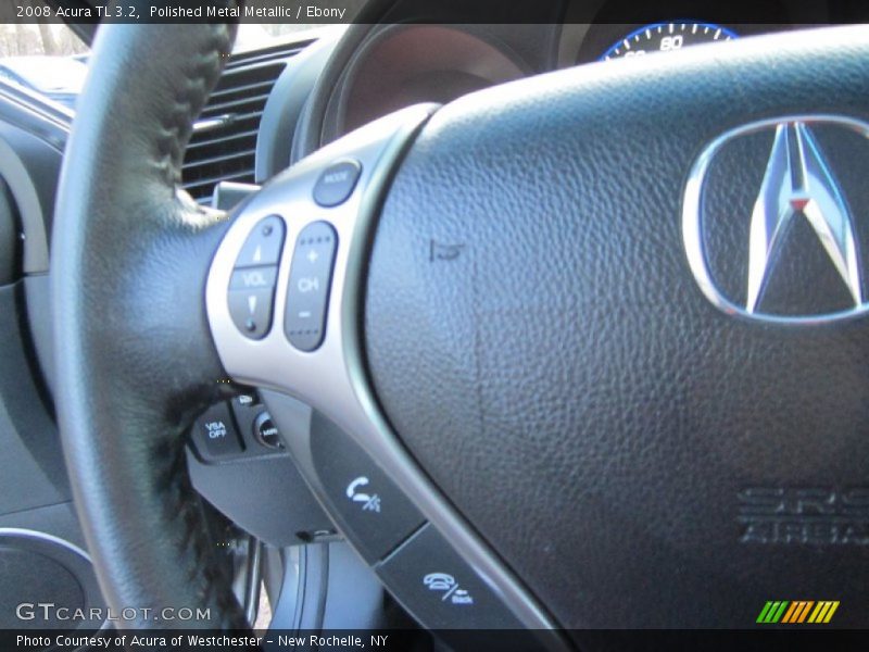 Polished Metal Metallic / Ebony 2008 Acura TL 3.2