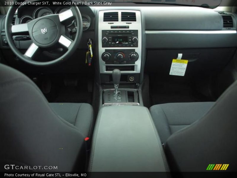 White Gold Pearl / Dark Slate Gray 2010 Dodge Charger SXT