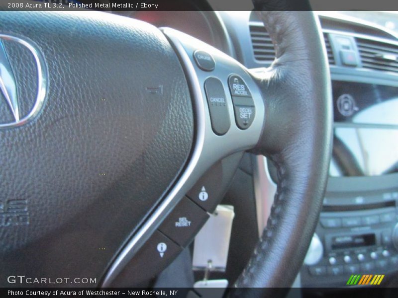 Polished Metal Metallic / Ebony 2008 Acura TL 3.2