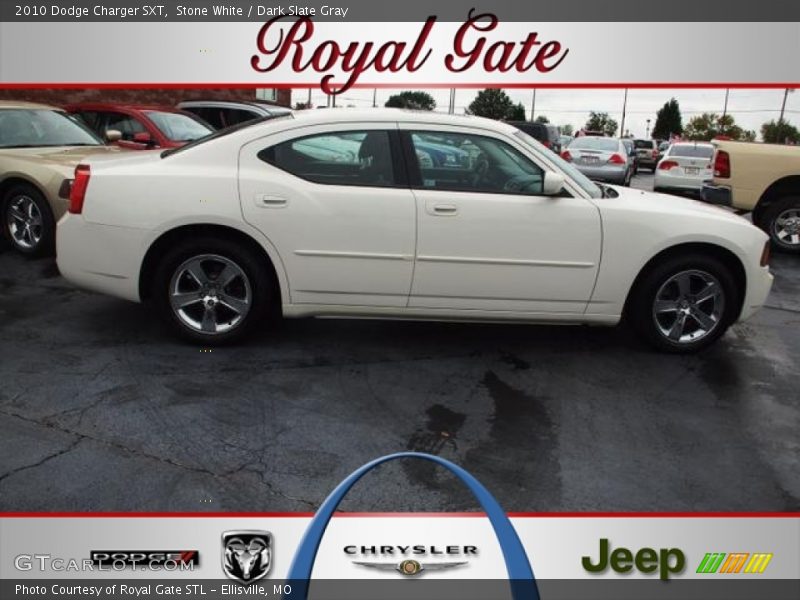 Stone White / Dark Slate Gray 2010 Dodge Charger SXT