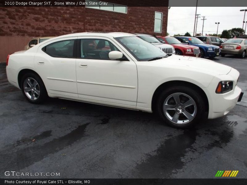 Stone White / Dark Slate Gray 2010 Dodge Charger SXT