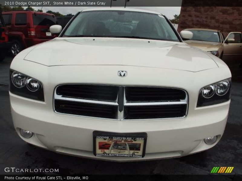 Stone White / Dark Slate Gray 2010 Dodge Charger SXT