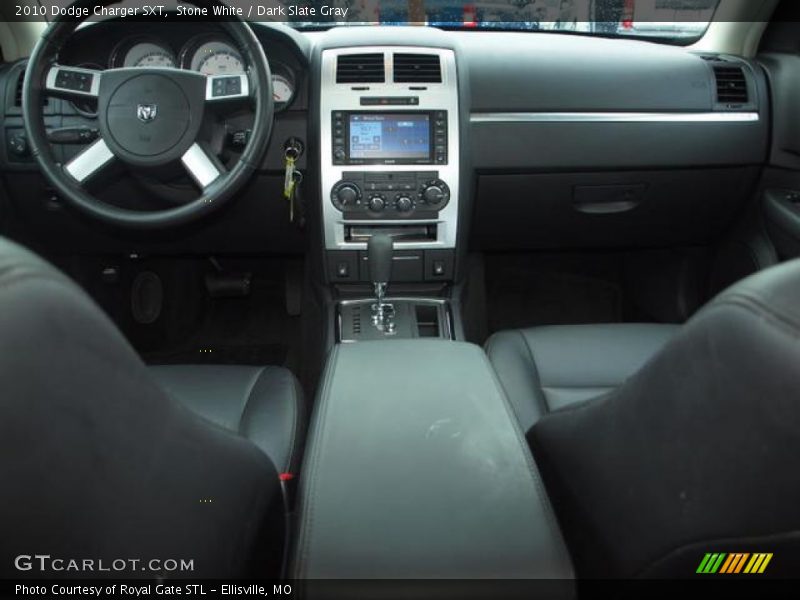 Stone White / Dark Slate Gray 2010 Dodge Charger SXT