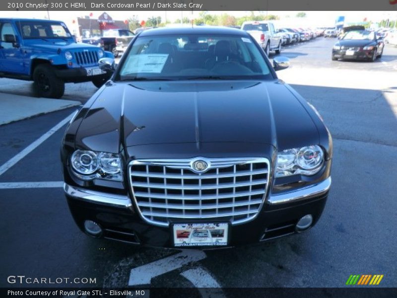 Dark Cordovan Pearl / Dark Slate Gray 2010 Chrysler 300 C HEMI