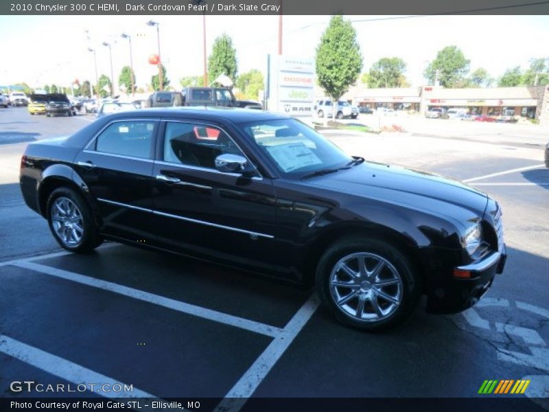 Dark Cordovan Pearl / Dark Slate Gray 2010 Chrysler 300 C HEMI