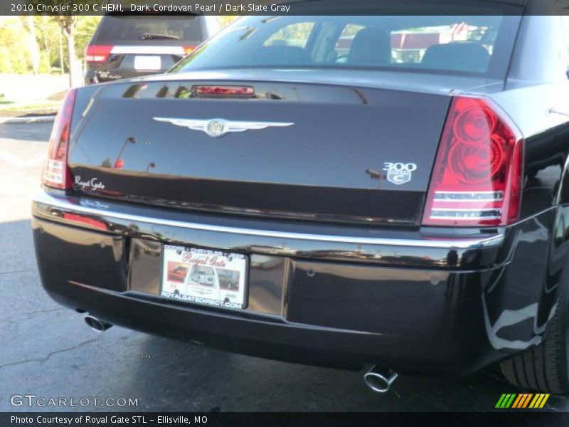 Dark Cordovan Pearl / Dark Slate Gray 2010 Chrysler 300 C HEMI