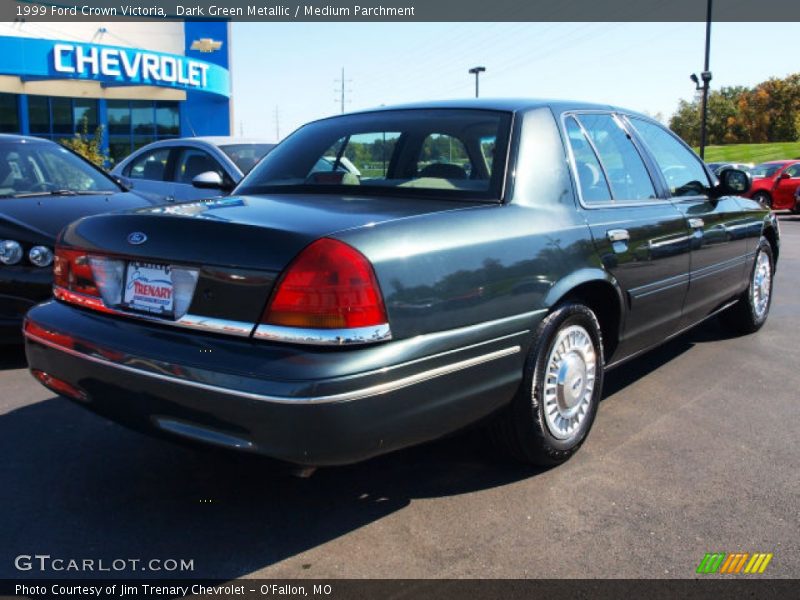 Dark Green Metallic / Medium Parchment 1999 Ford Crown Victoria