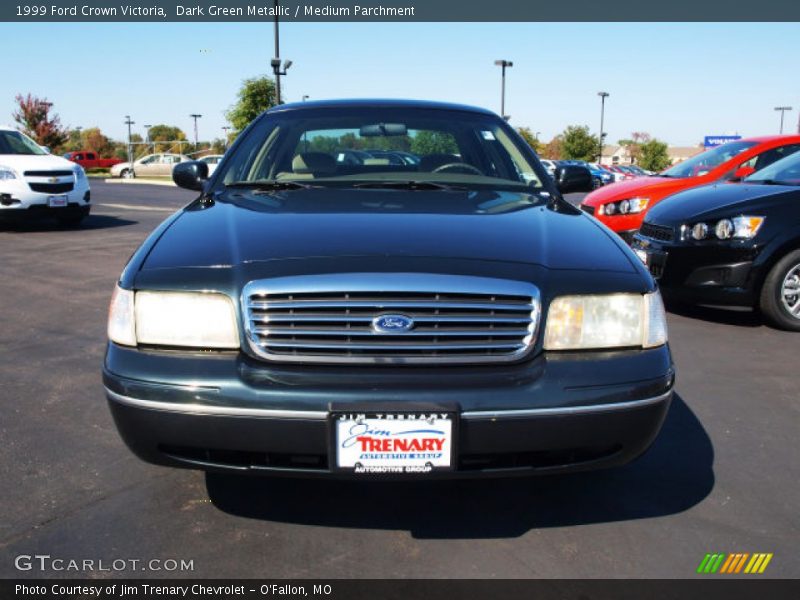 Dark Green Metallic / Medium Parchment 1999 Ford Crown Victoria