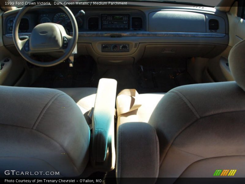 Dark Green Metallic / Medium Parchment 1999 Ford Crown Victoria