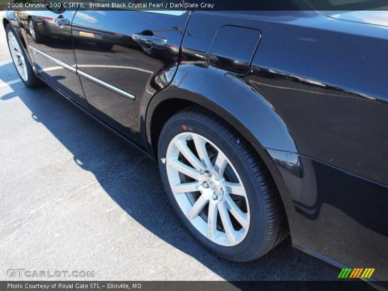 Brilliant Black Crystal Pearl / Dark Slate Gray 2008 Chrysler 300 C SRT8