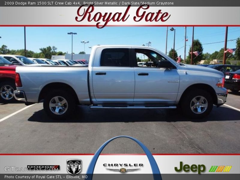 Bright Silver Metallic / Dark Slate/Medium Graystone 2009 Dodge Ram 1500 SLT Crew Cab 4x4