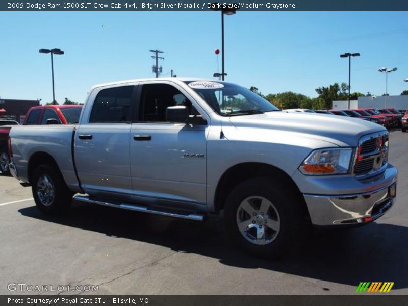 Bright Silver Metallic / Dark Slate/Medium Graystone 2009 Dodge Ram 1500 SLT Crew Cab 4x4