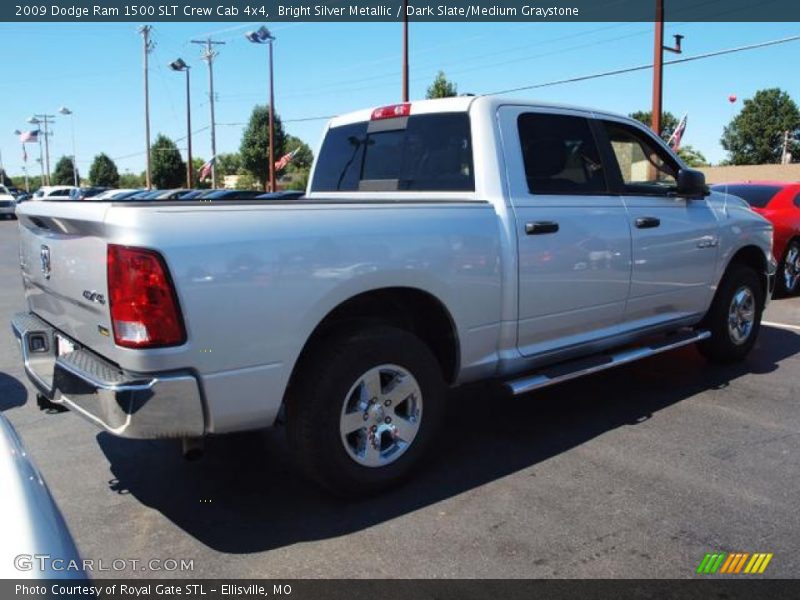 Bright Silver Metallic / Dark Slate/Medium Graystone 2009 Dodge Ram 1500 SLT Crew Cab 4x4