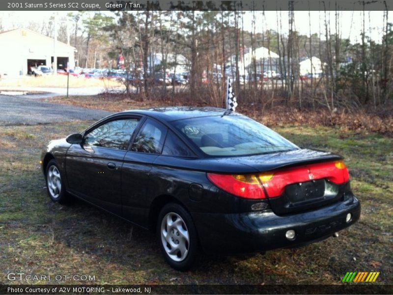Green / Tan 2001 Saturn S Series SC2 Coupe