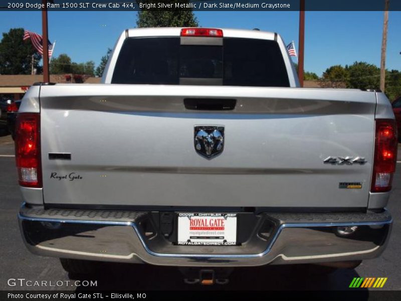 Bright Silver Metallic / Dark Slate/Medium Graystone 2009 Dodge Ram 1500 SLT Crew Cab 4x4