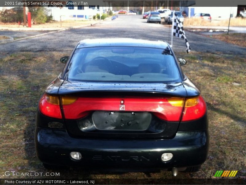 Green / Tan 2001 Saturn S Series SC2 Coupe