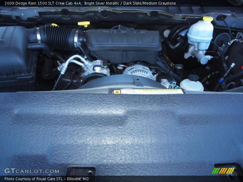 Bright Silver Metallic / Dark Slate/Medium Graystone 2009 Dodge Ram 1500 SLT Crew Cab 4x4