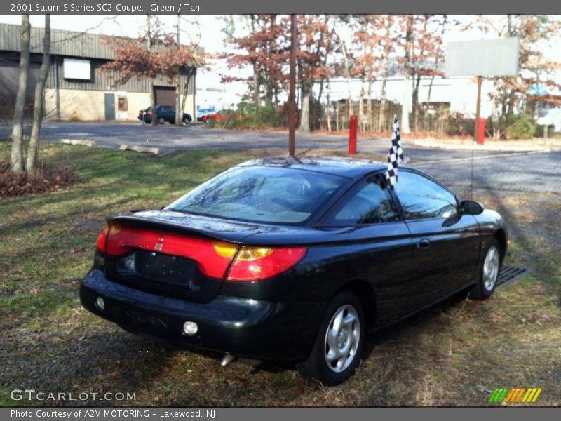 Green / Tan 2001 Saturn S Series SC2 Coupe