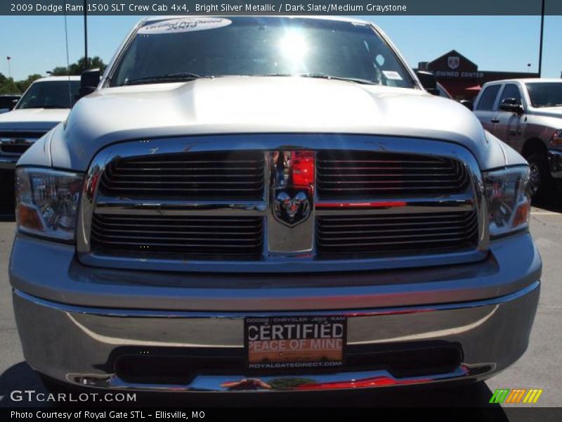 Bright Silver Metallic / Dark Slate/Medium Graystone 2009 Dodge Ram 1500 SLT Crew Cab 4x4
