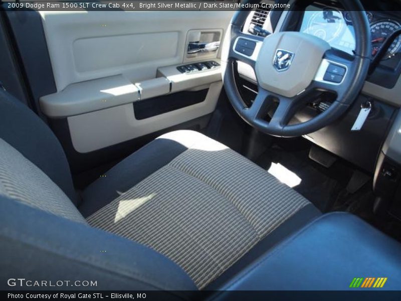 Bright Silver Metallic / Dark Slate/Medium Graystone 2009 Dodge Ram 1500 SLT Crew Cab 4x4