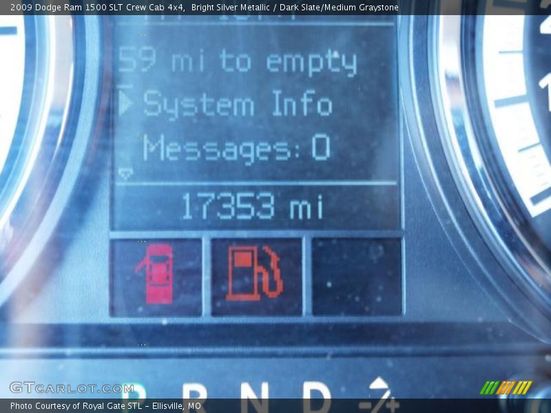 Bright Silver Metallic / Dark Slate/Medium Graystone 2009 Dodge Ram 1500 SLT Crew Cab 4x4