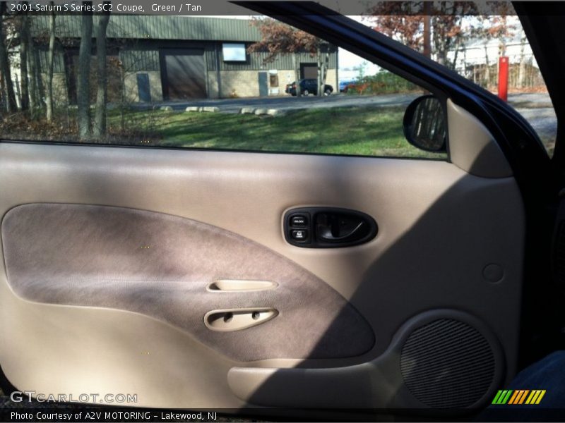 Green / Tan 2001 Saturn S Series SC2 Coupe