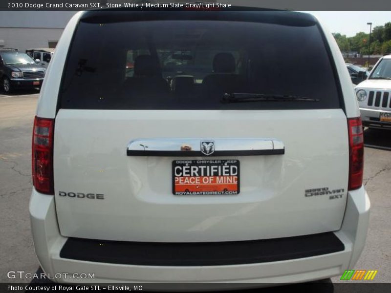 Stone White / Medium Slate Gray/Light Shale 2010 Dodge Grand Caravan SXT