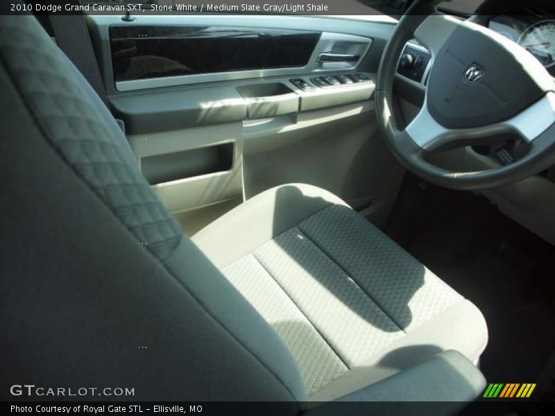 Stone White / Medium Slate Gray/Light Shale 2010 Dodge Grand Caravan SXT