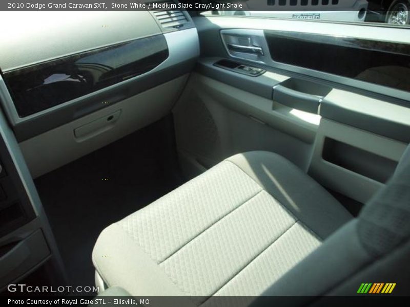 Stone White / Medium Slate Gray/Light Shale 2010 Dodge Grand Caravan SXT