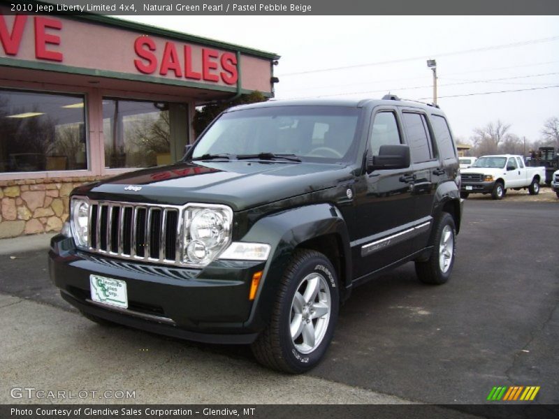 Natural Green Pearl / Pastel Pebble Beige 2010 Jeep Liberty Limited 4x4