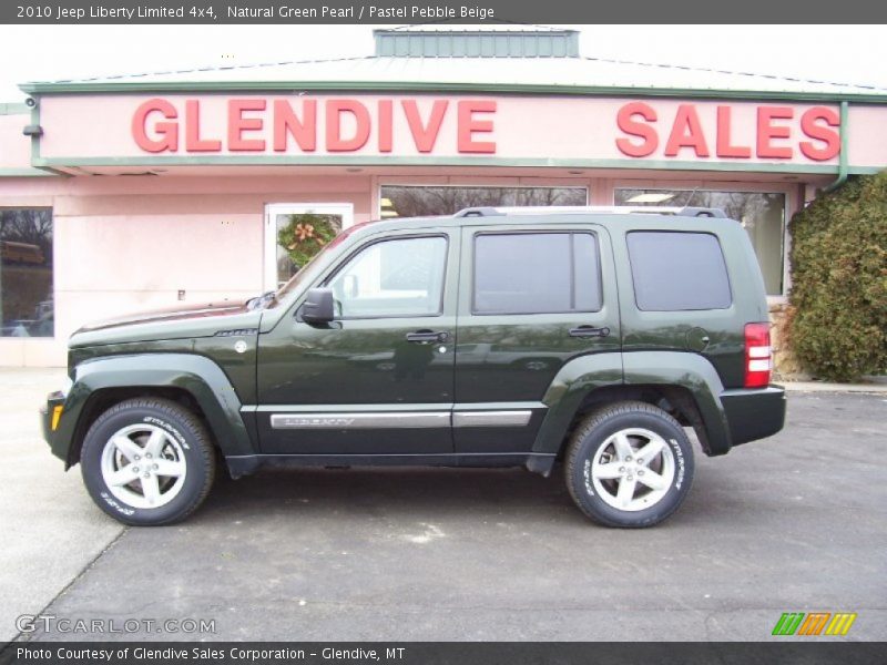 Natural Green Pearl / Pastel Pebble Beige 2010 Jeep Liberty Limited 4x4