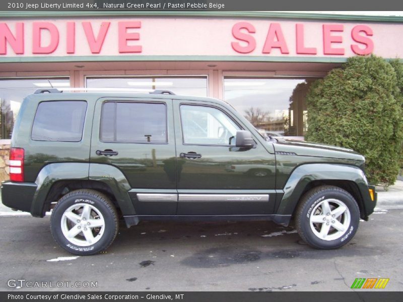 Natural Green Pearl / Pastel Pebble Beige 2010 Jeep Liberty Limited 4x4