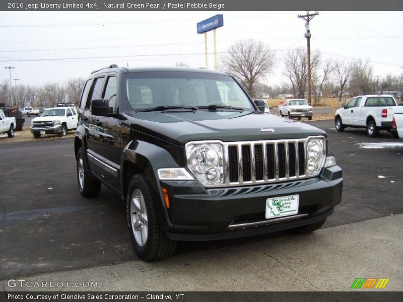 Natural Green Pearl / Pastel Pebble Beige 2010 Jeep Liberty Limited 4x4