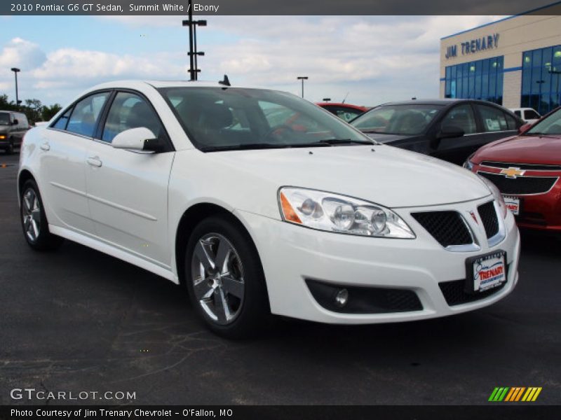 Summit White / Ebony 2010 Pontiac G6 GT Sedan
