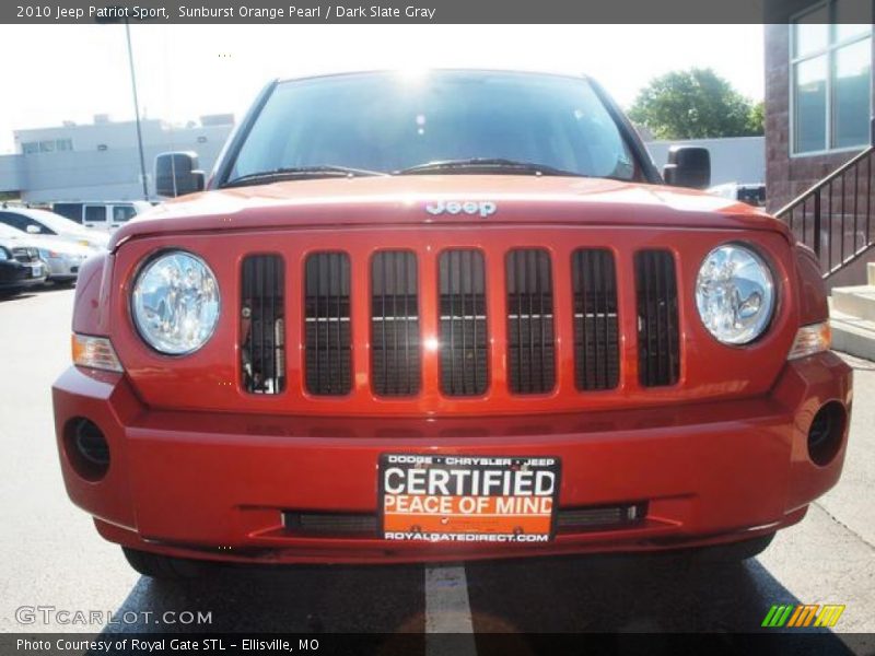 Sunburst Orange Pearl / Dark Slate Gray 2010 Jeep Patriot Sport