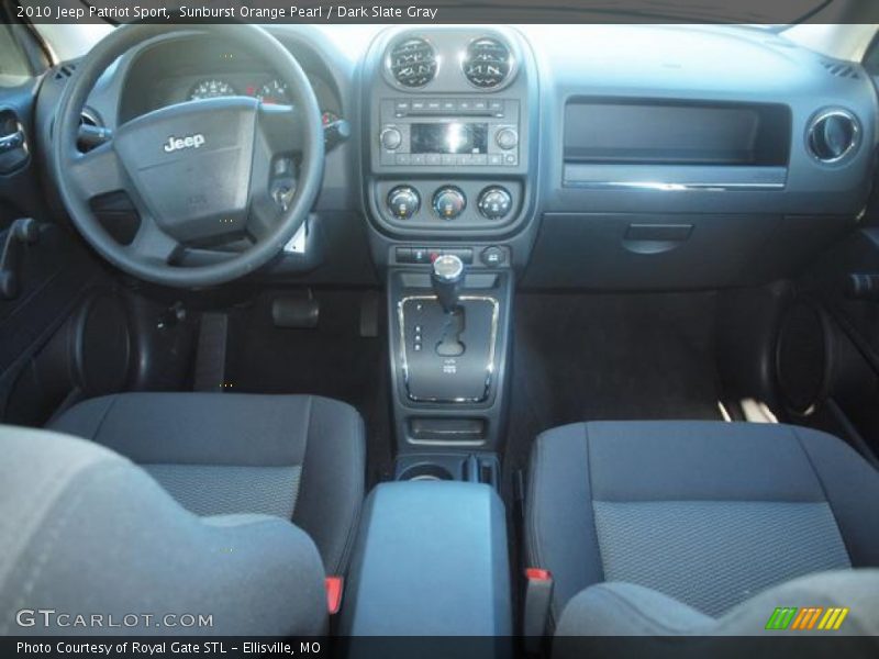 Sunburst Orange Pearl / Dark Slate Gray 2010 Jeep Patriot Sport