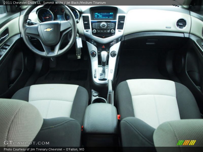 Summit White / Jet Black/Medium Titanium 2011 Chevrolet Cruze LS