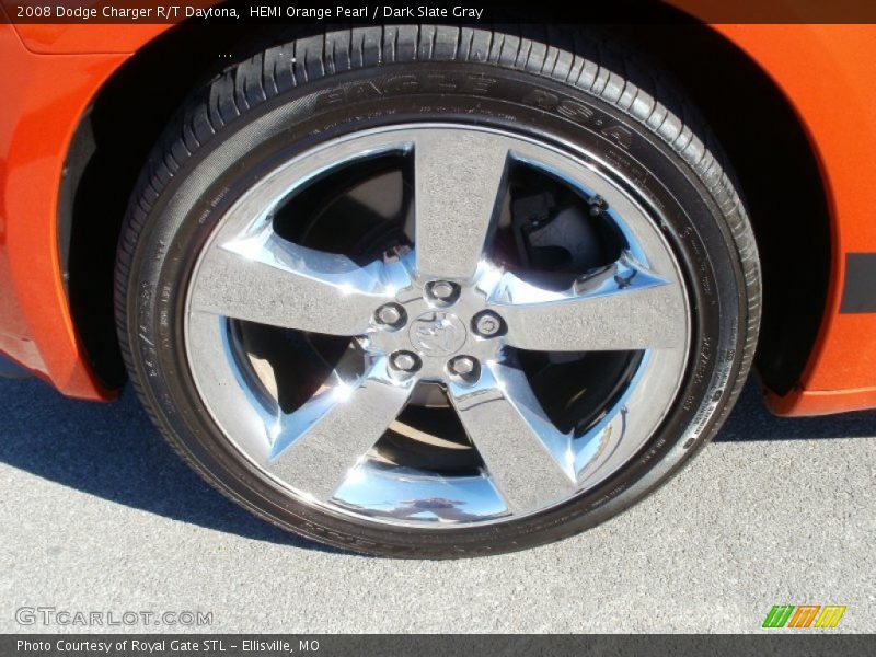 HEMI Orange Pearl / Dark Slate Gray 2008 Dodge Charger R/T Daytona