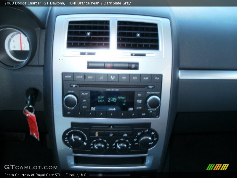HEMI Orange Pearl / Dark Slate Gray 2008 Dodge Charger R/T Daytona