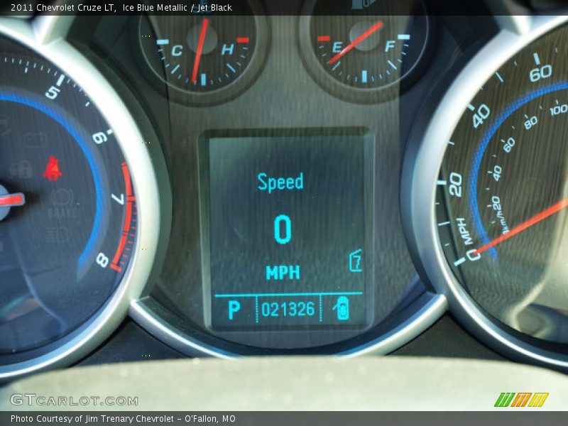 Ice Blue Metallic / Jet Black 2011 Chevrolet Cruze LT