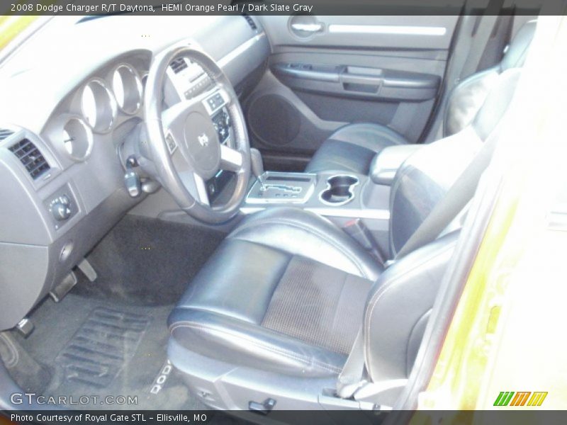 HEMI Orange Pearl / Dark Slate Gray 2008 Dodge Charger R/T Daytona
