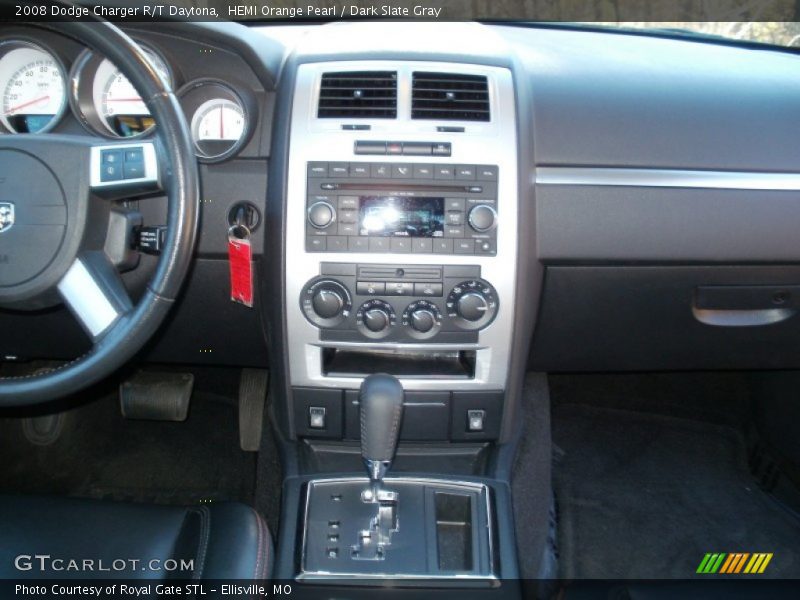 HEMI Orange Pearl / Dark Slate Gray 2008 Dodge Charger R/T Daytona