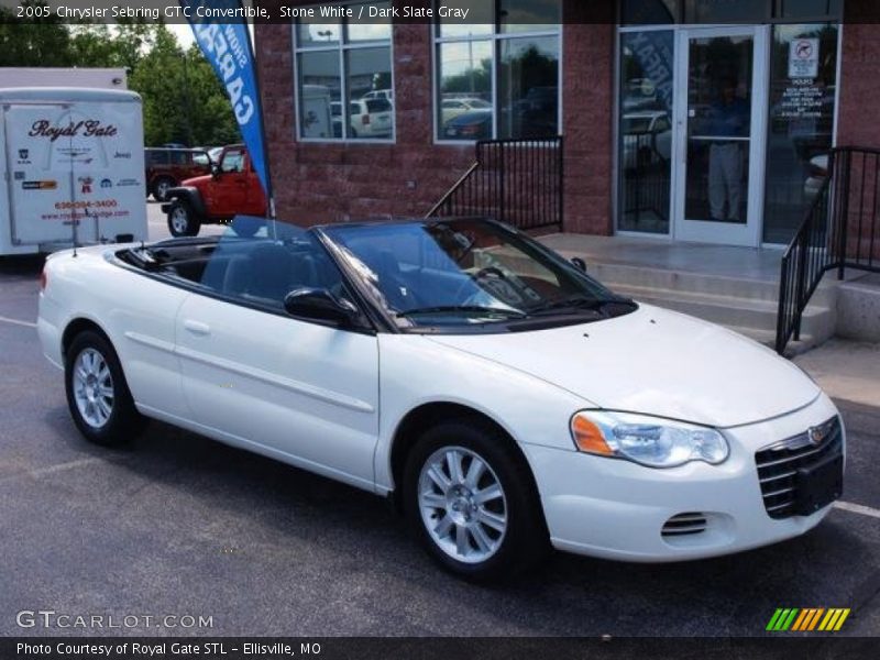 Stone White / Dark Slate Gray 2005 Chrysler Sebring GTC Convertible