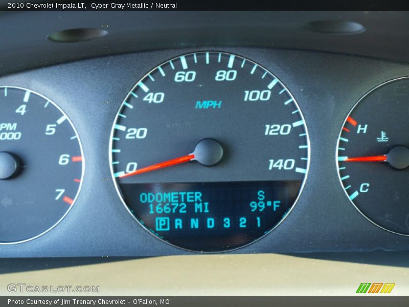 Cyber Gray Metallic / Neutral 2010 Chevrolet Impala LT
